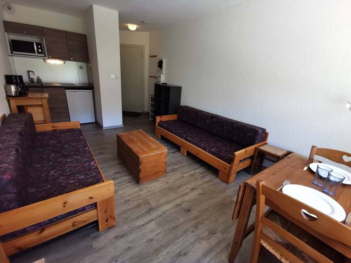 Studio pour 4 personnes, avec Balcon