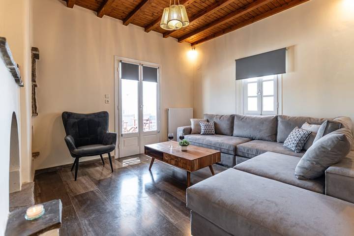 Location de vacances pour 6 personnes, avec Vue sur l’océan et Balcon ainsi que Terrasse et Piscine dans Agia Anna - 3