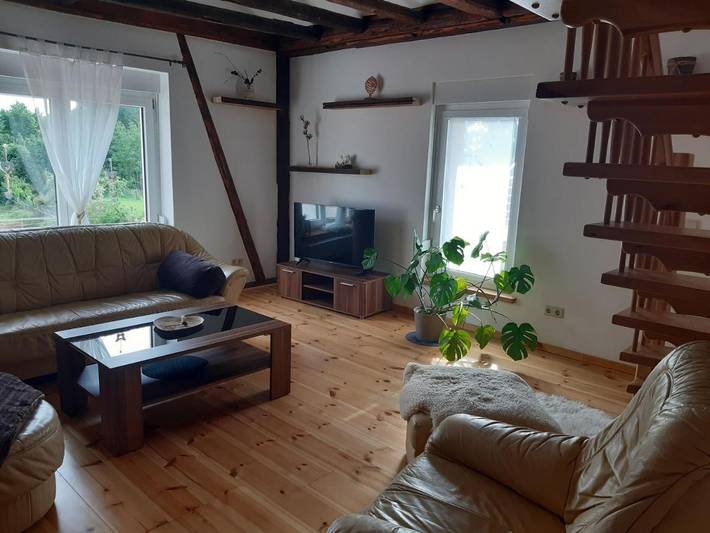 Ferienwohnung für 5 Personen, mit Garten und Ausblick in Bad Sulza
