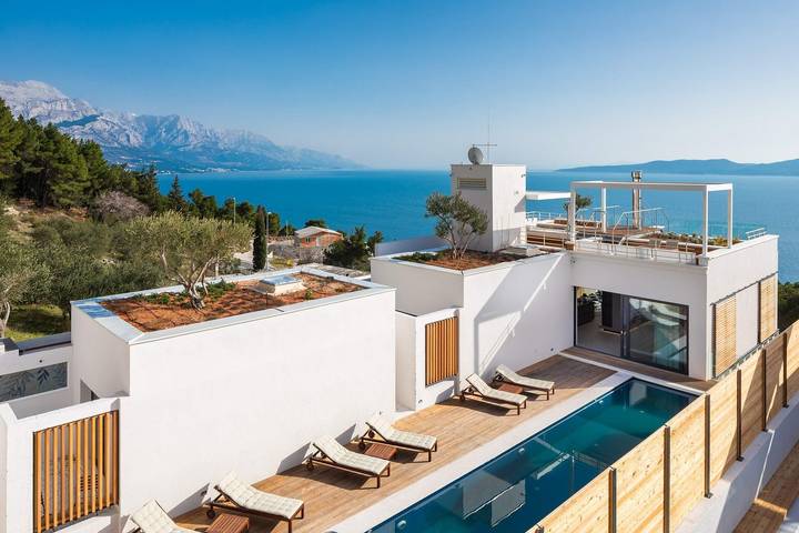 Villa für 8 Personen, mit Garten und Pool sowie Meerblick und Sauna in Split-Dalmatien - 3