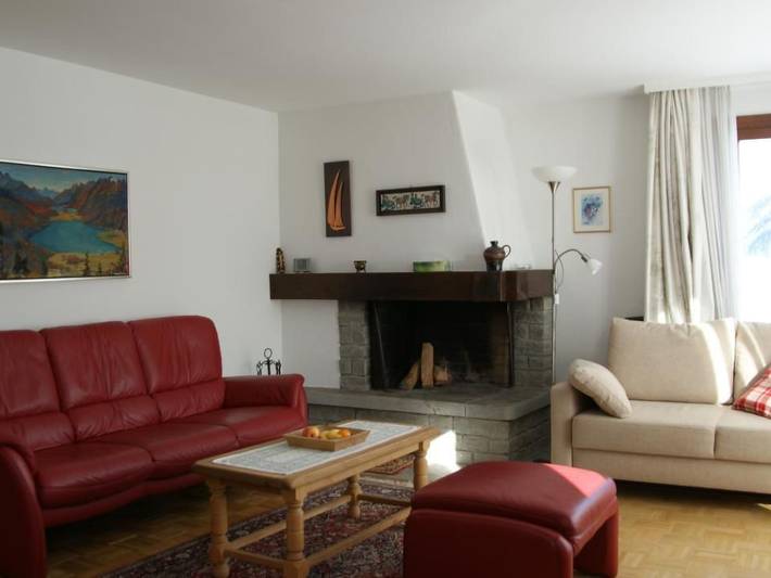 Ferienwohnung für 4 Personen, mit Terrasse und Garten sowie Ausblick in Samedan - 4