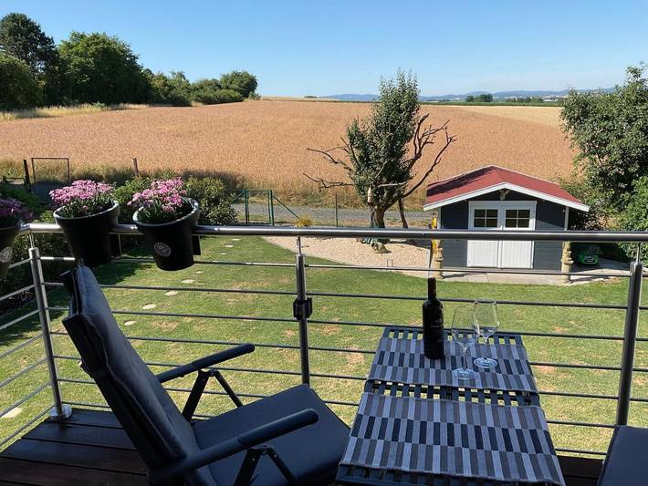 Ferienwohnung für 3 Personen, mit Balkon und Ausblick