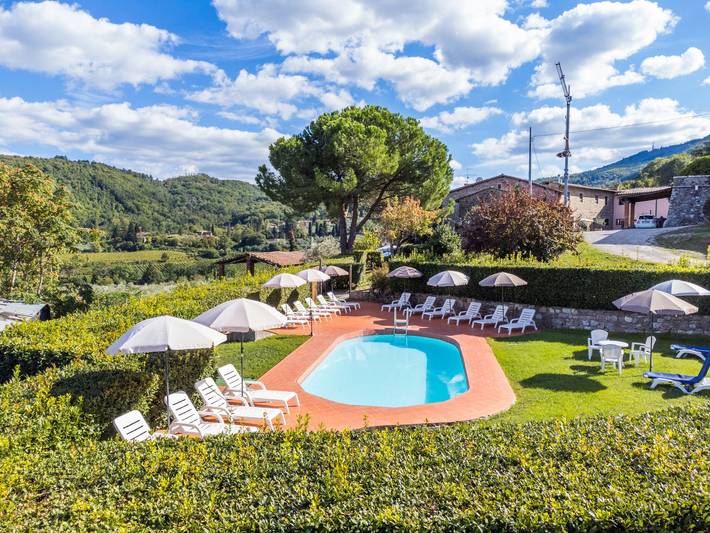 Gîte pour 7 personnes, avec terrasse ainsi que jardin et vue, animaux acceptés à Greve In Chianti - 3