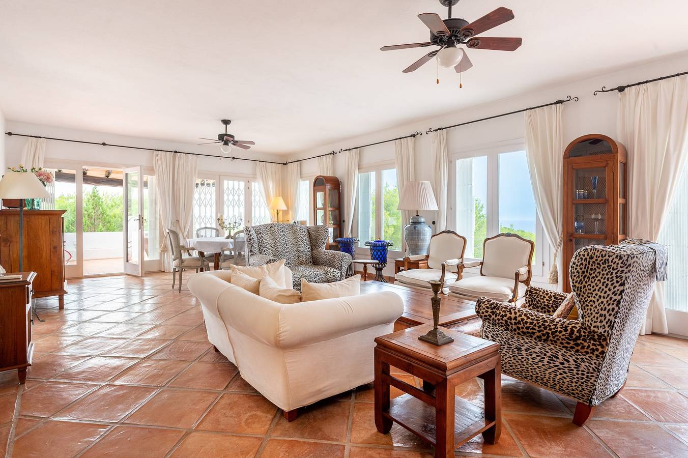 Villa "Renate" mit Meerblick, Privatem Pool & Wlan in Cala d´Hort, Sant Josep de sa Talaia