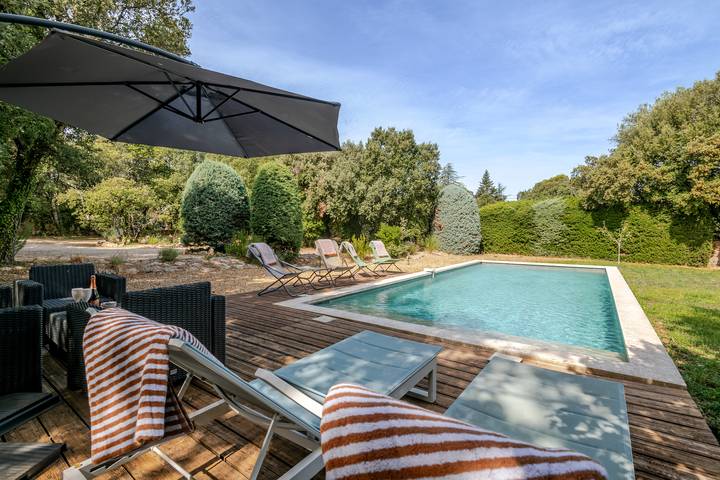 Maison de vacances pour 6 personnes, avec Balcon/Terrasse ainsi que Jardin et Vue à Bonnieux