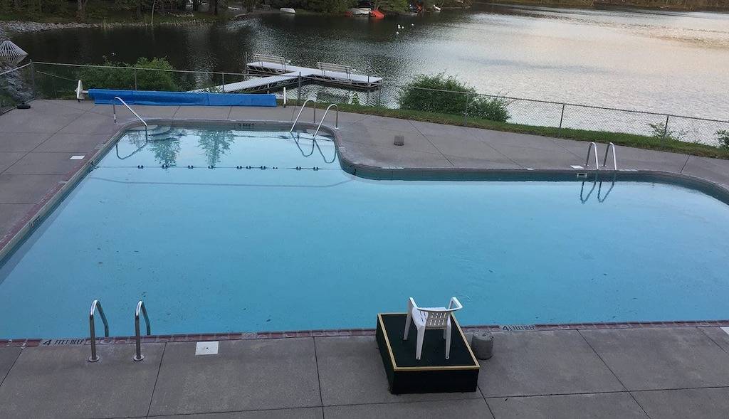 Waterfront camper in Adirondack-like setting in Wyoming County