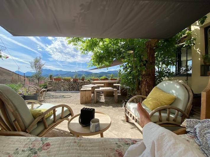 Location de vacances pour 15 personnes, avec Balcon et Terrasse ainsi que Jardin et Vue à Crest