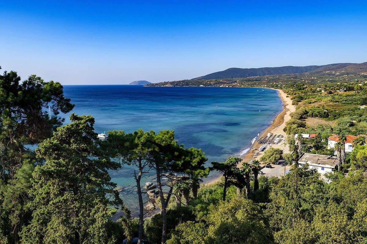 Hel lägenhet, Eros cozy, perfect location, panoramic sea view in Koroni, Messenia region