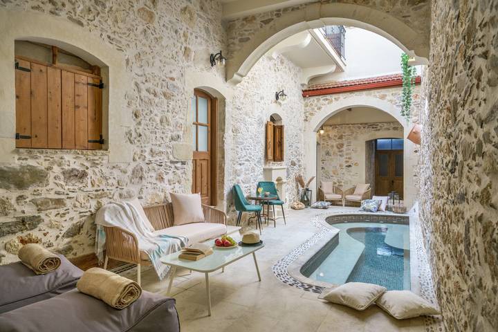 Villa für 10 Personen mit Balkon in Panormos (Rethymno), Rethymno und Umgebung
