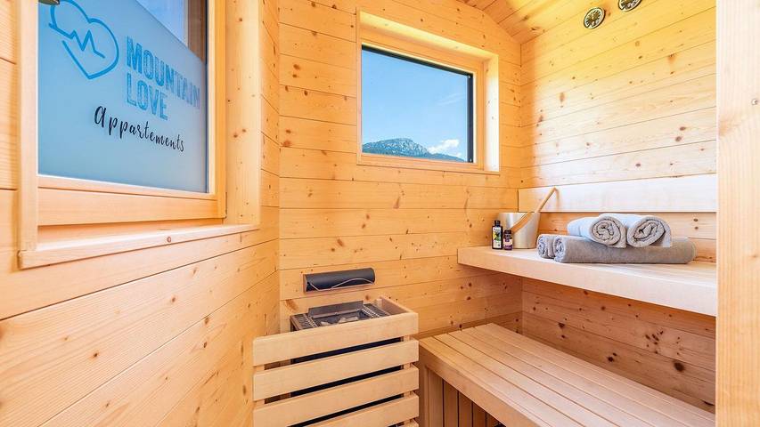 Hütte für 6 Personen, mit Balkon und Garten sowie Sauna in Haus - 3