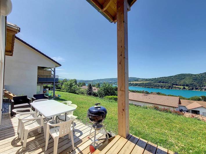 Maison de vacances pour 10 personnes, avec vue ainsi que jardin et vue sur le lac