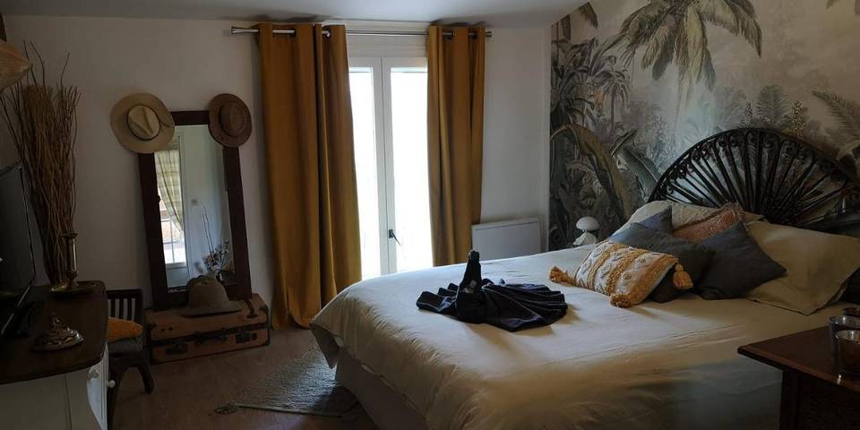 Appartement de vacances pour 4 personnes, avec Balcon et Terrasse ainsi que Jardin et Vue
