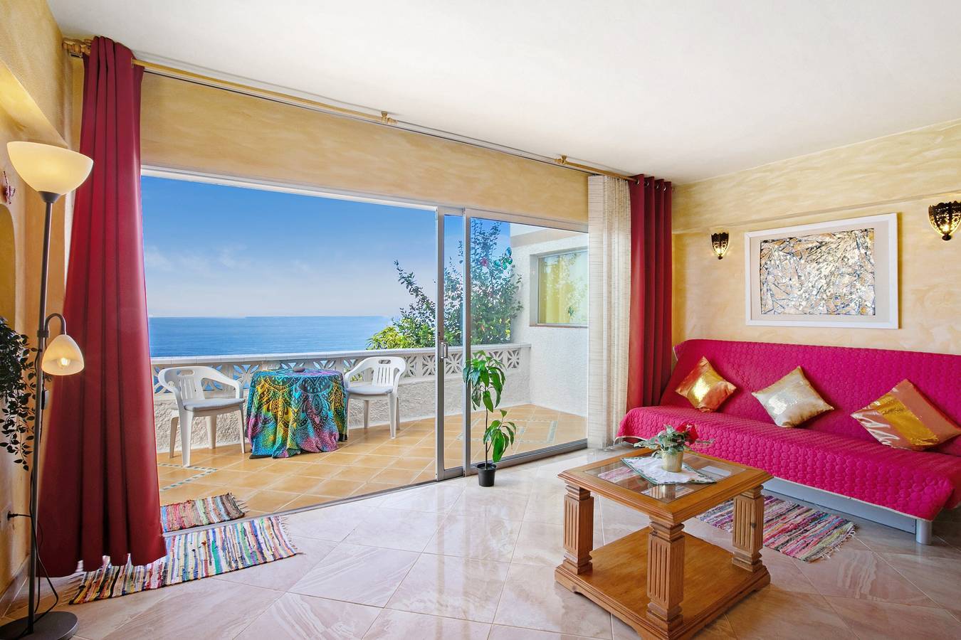 Ganze Wohnung, Ferienwohnung "En Jardín Mariposa" mit Meerblick, Gemeinschaftspool und Wlan in La Matanza de Acentejo, Teneriffa Nord