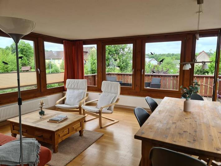 Ferienwohnung für 4 Personen, mit Balkon und Ausblick