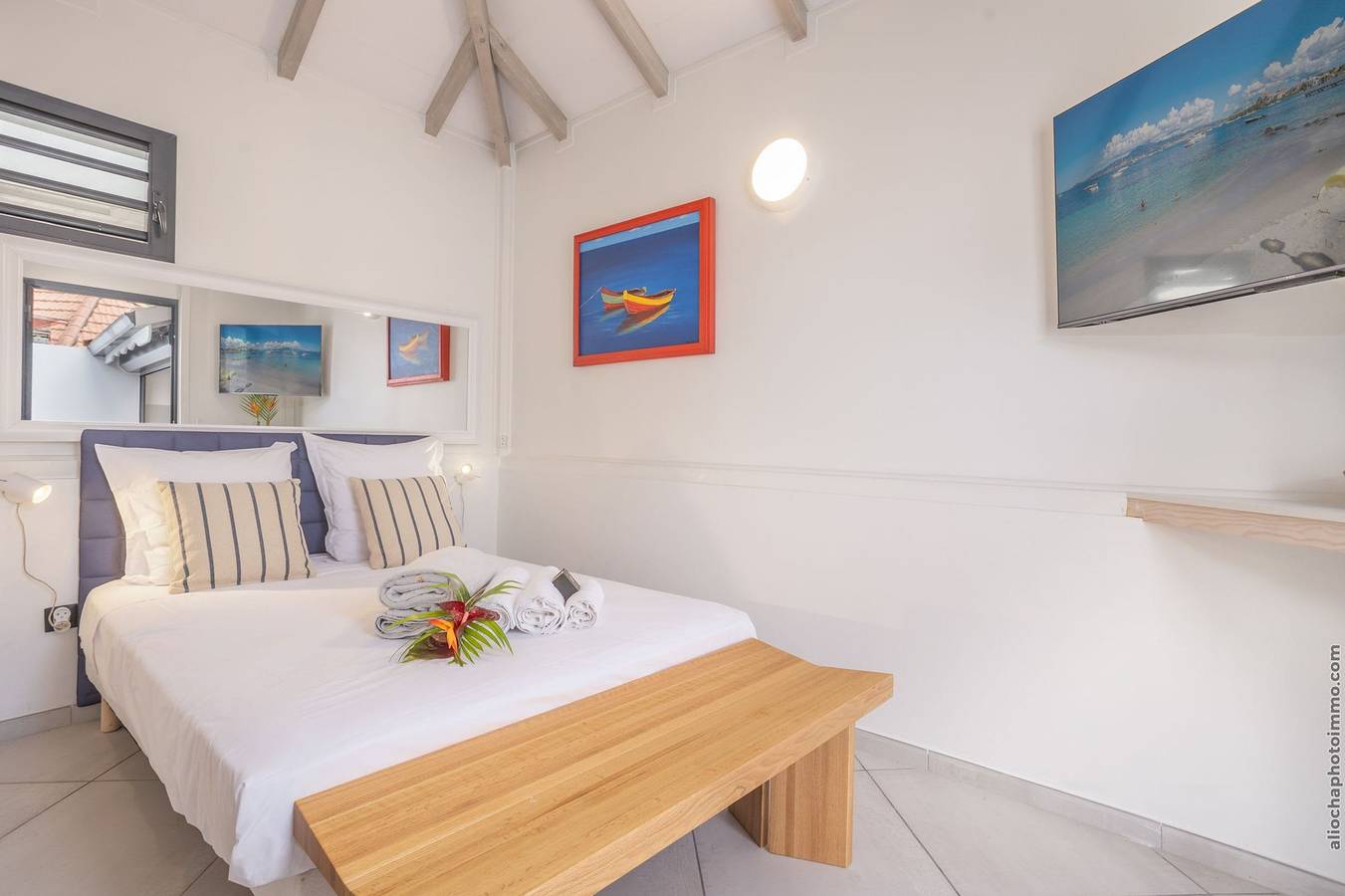 Estudio entero, Bungalow Punchcoco - Beachfront in Les Trois-Îlets, Martinica