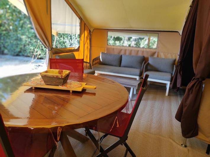 Tente pour 5 personnes, avec terrasse et jardin dans le Morbihan - 3