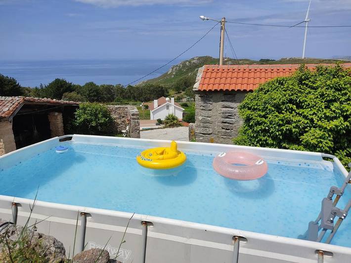 Casa rural para 6 personas, con jardín además de vistas y piscina, Se admiten mascotas en Costa da Morte - 4