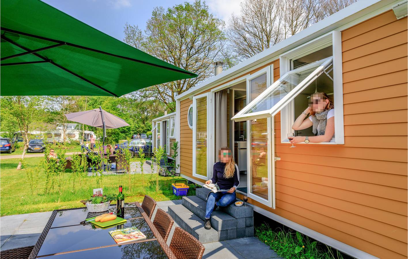 Wohnwagen für 4 Personen mit Garten in Drenthe