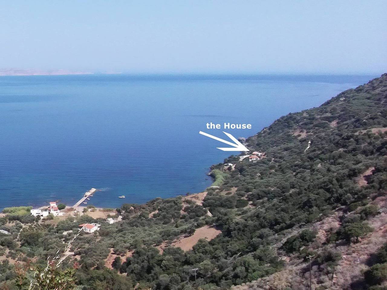 Haus mit privatem Platz zum Schwimmen, einsam, Aussicht in Kreta Westküste