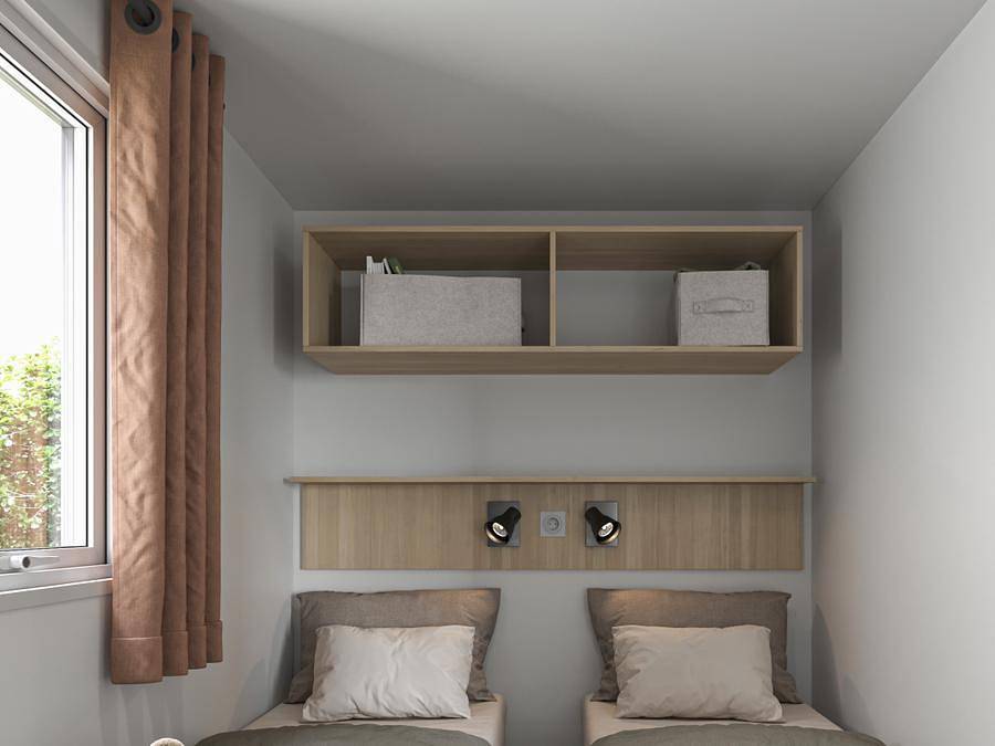 Camping Bocage du Lac - Mobilhome 4 personas - Mobil-home Select Tv Lv Wifi Plancha - 2 dormitorios - 4 pers. in Jugon-les-Lacs, Región de Dinan