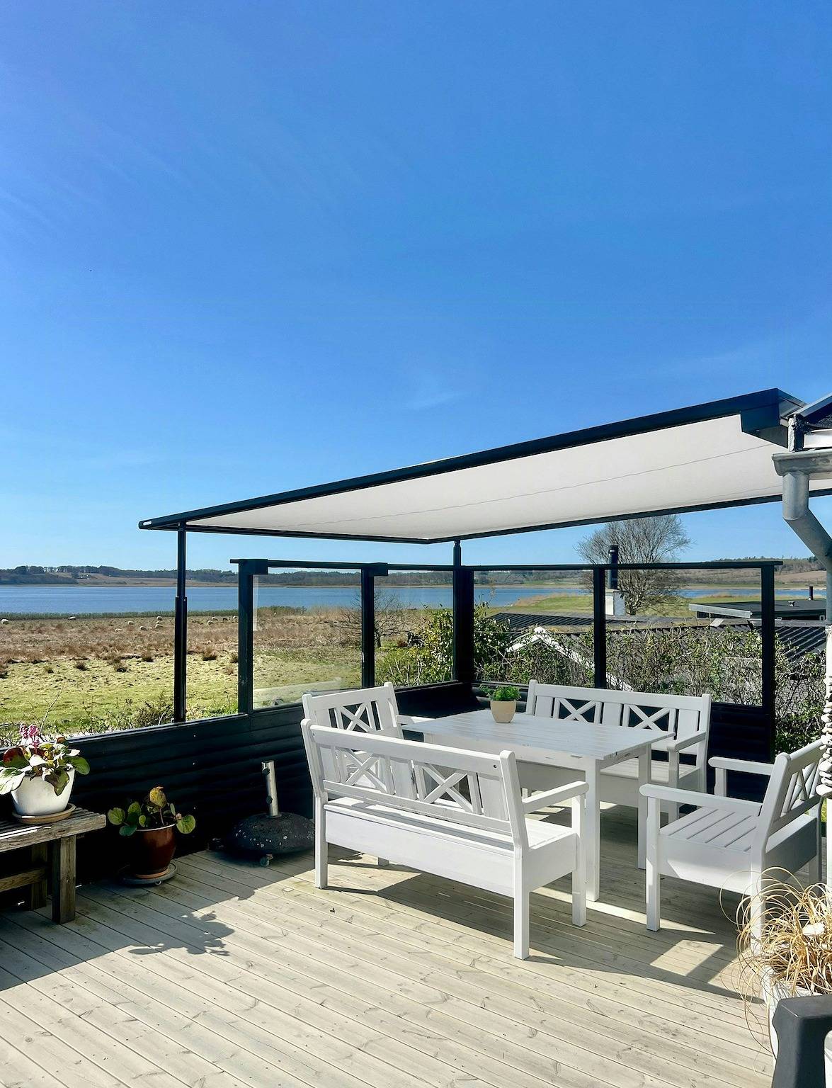 180 graders view over Sebbersund fjord in Limfjord Nordjütland