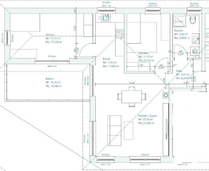 Ferienwohnung für 4 Personen, mit Balkon und Terrasse sowie Garten und Ausblick in Bad Schussenried - 2