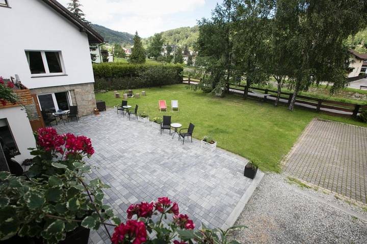 Vakantiepark voor 2 personen, with terras and tuin as well as uitzicht, met huisdier in Polen