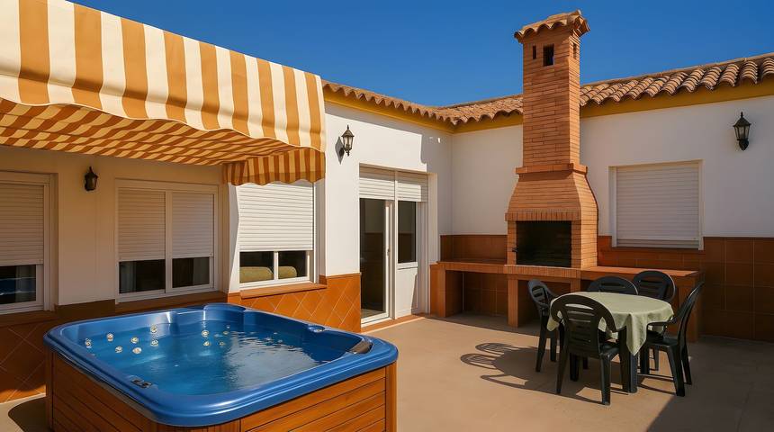 Vacation rental for 7 people in El Palmar (Andalusia)