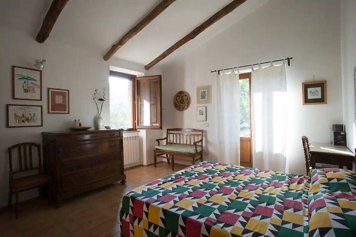 Tuffsteinbauernhaus, Terrasse und Garten, Haustiere erlaubt in Latera, Viterbo Provinz