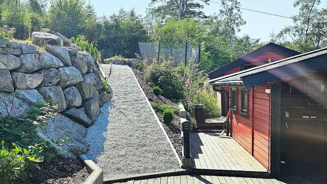 Feriehus for 7 personer med terrasse in Lyngdal