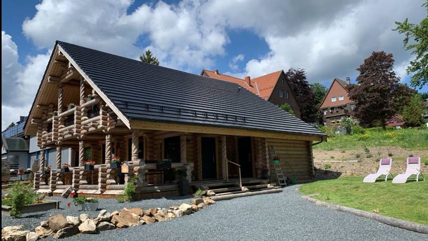 Hütte für 4 Personen, mit Balkon und Garten in Hahnenklee