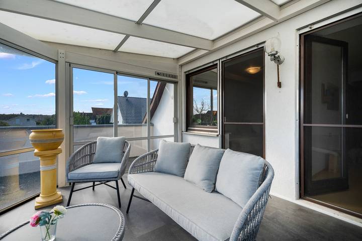 Ganze Wohnung, Ferienwohnung „vino y amor" mit Bergblick & Dachterrasse in Rheinau, Mittlerer Schwarzwald