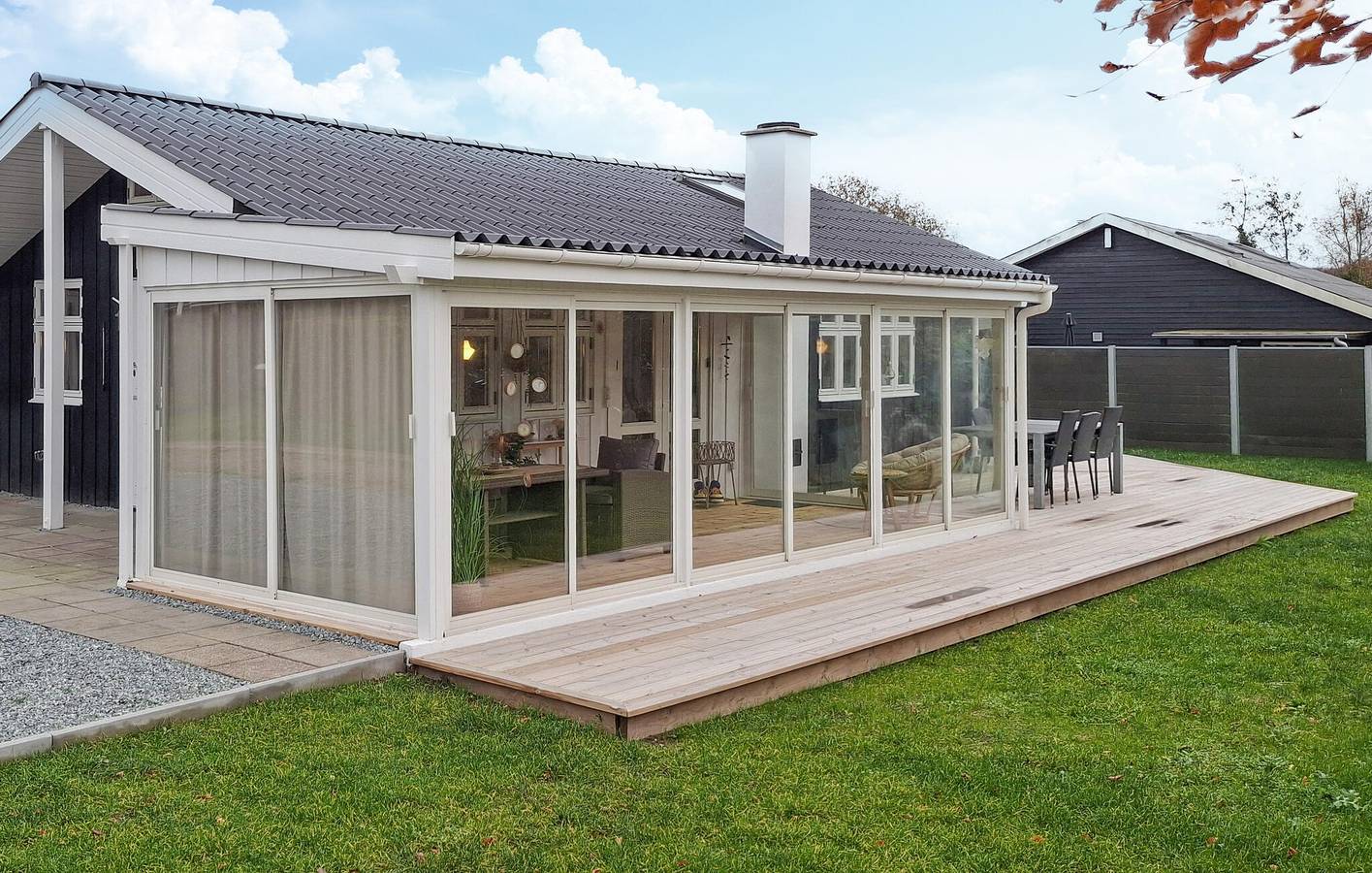 Feriehus for 6 personer med terrasse in Bjert, Lillebælt