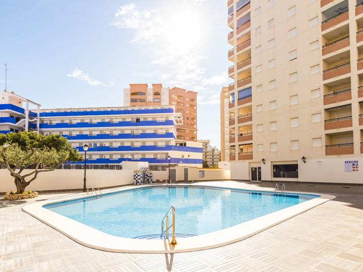 Appartement de vacances pour 2 personnes, avec jardin ainsi que terrasse et bassin pour enfant