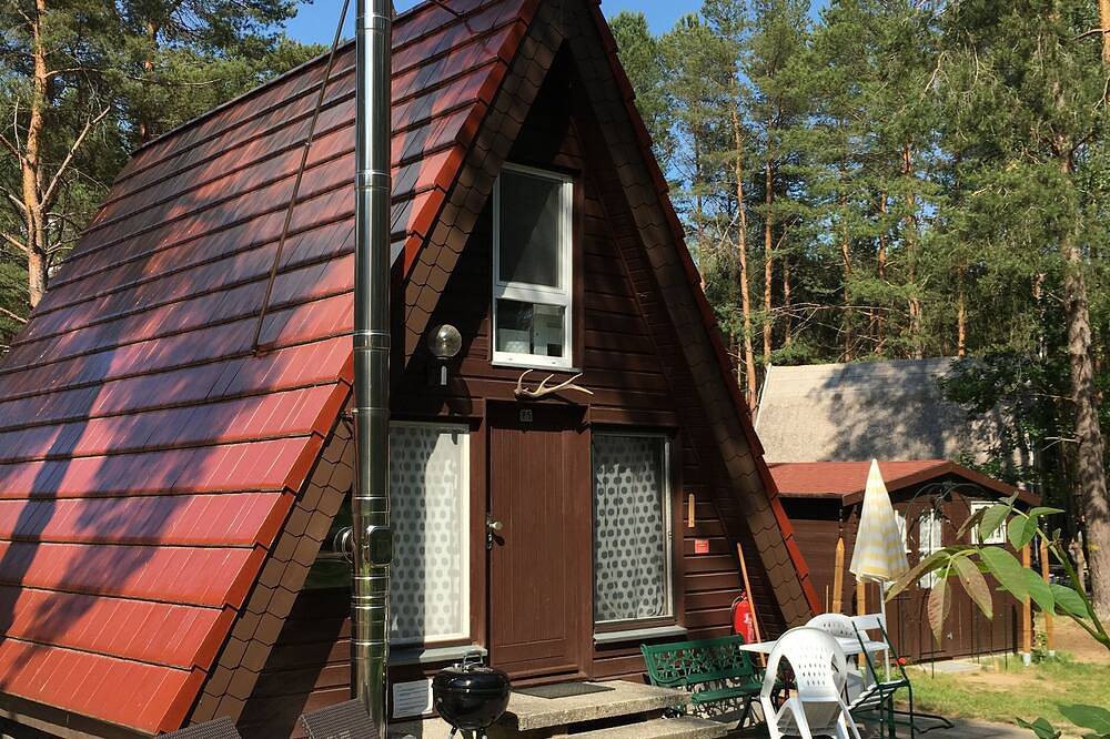 Finnhütte Dirk-Dieter mit Privatstrand in Großzerlang, Rheinsberg