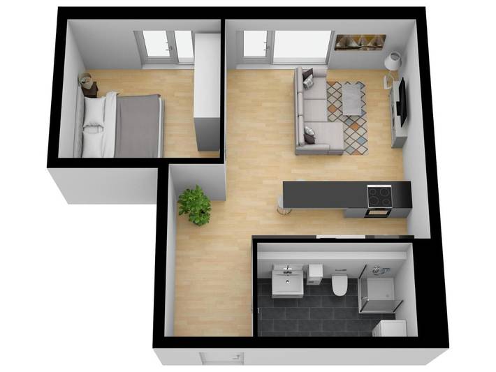 Ferienwohnung für 2 Personen, mit Ausblick in Kolbermoor - 2