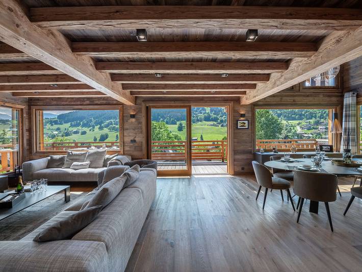 Chalet pour 12 personnes, avec balcon à Demi-Quartier