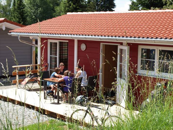 Blockhaus Campingplatz Alpenblick in Weiler-Simmerberg, Bayerisch Schwaben