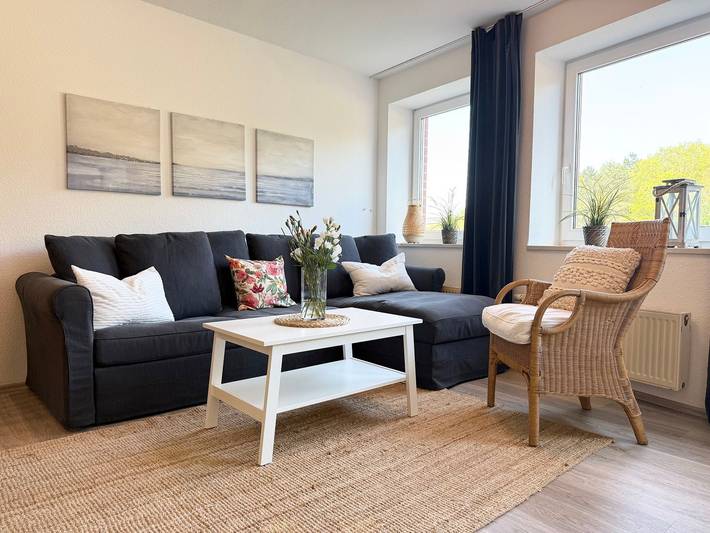 Ferienwohnung für 4 Personen, mit Balkon und Ausblick in Sahlenburg