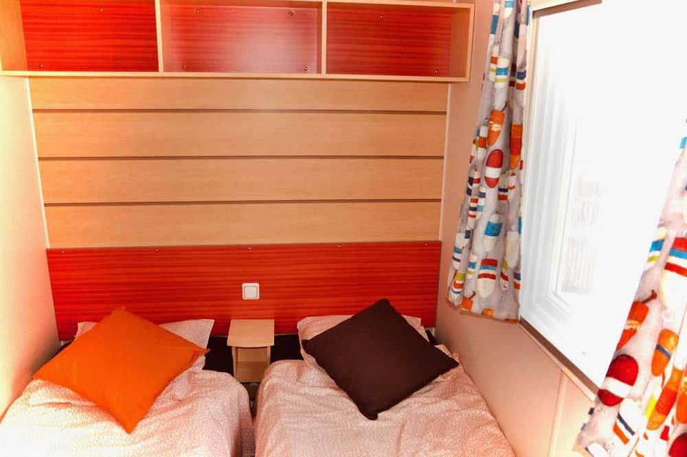 Mobilheim mit Terrasse - 4 Pers. in Méolans-Revel, Barcelonnette und Umgebung
