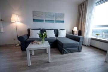 Ferienwohnung für 6 Personen, mit Garten und Sauna sowie Ausblick in Sahlenburg