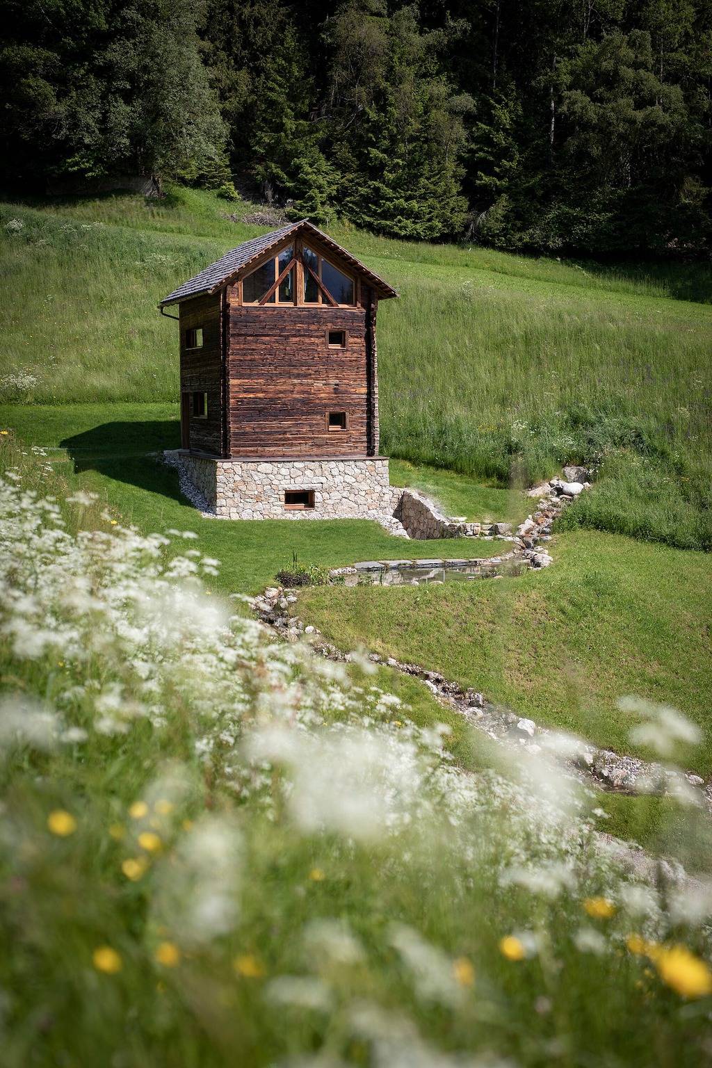 Chalet 'Burgfrieder Mühle' mit privater Sauna in Oberrasen, Rasen-Antholz