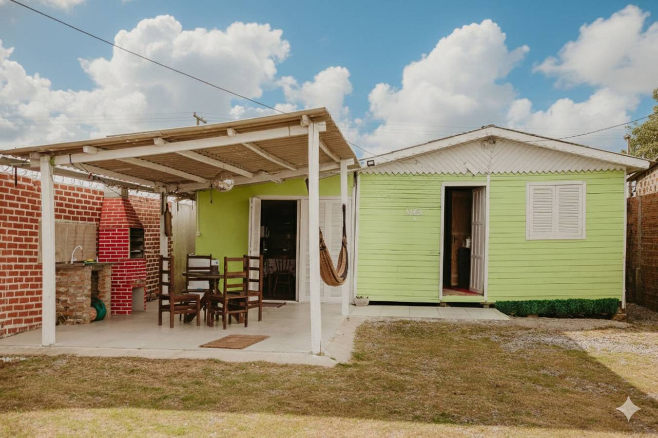 Casa com Churrasqueira, Quintal, Ar Cond e Garagem in Rio Grande, Litoral Gaúcho