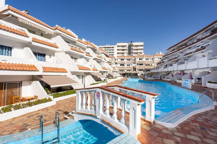 Appartamento per 2 persone, con piscina e terrazza in Playa de las Americas