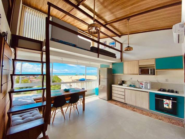 Casas e apartamentos de temporada para 10 pessoas, com terraço e jardim e ainda piscina and vista em Morro de São Paulo