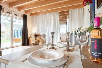 Ferienwohnung für 2 Personen, mit Terrasse und Garten sowie Sauna, mit Haustier in Waabs