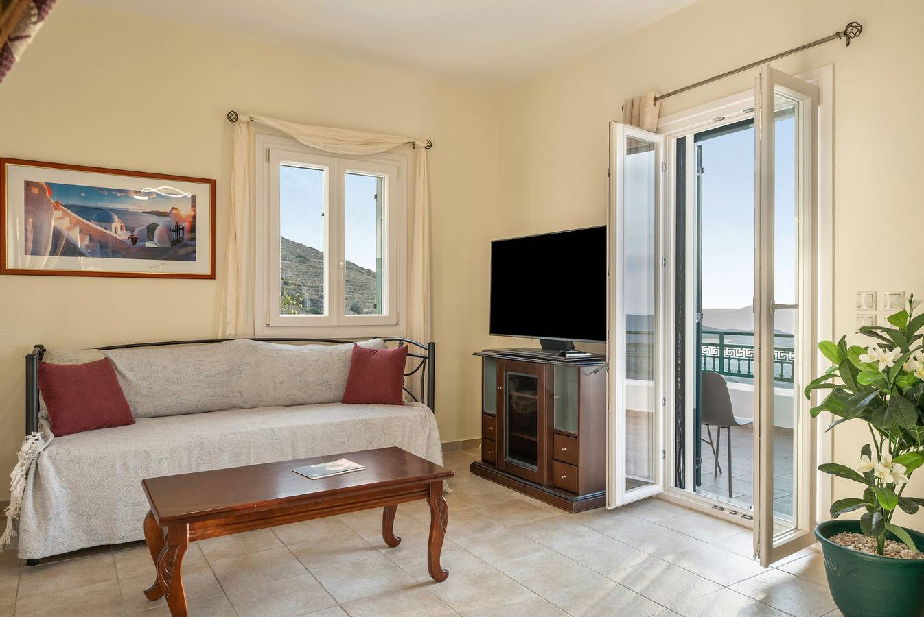 Villa för 4 Personer med balkong in Mpouris, Ios