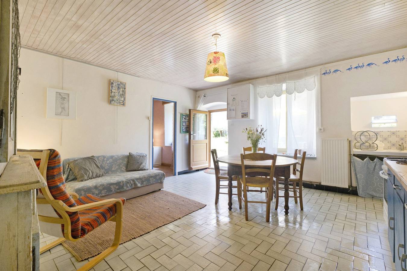 Gîte à la ferme avec vue sur les montagnes, animaux et dégustation de vin bio in Prébois, Isère