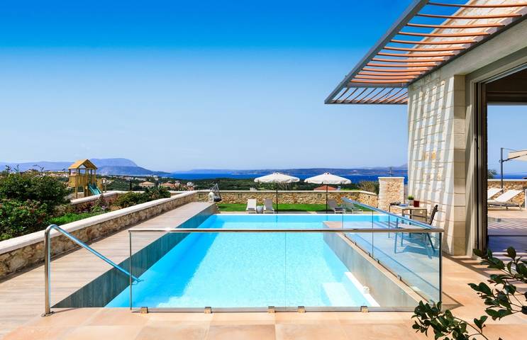 Villa für 6 Personen mit Garten in Kokkino Chorio, Vamos