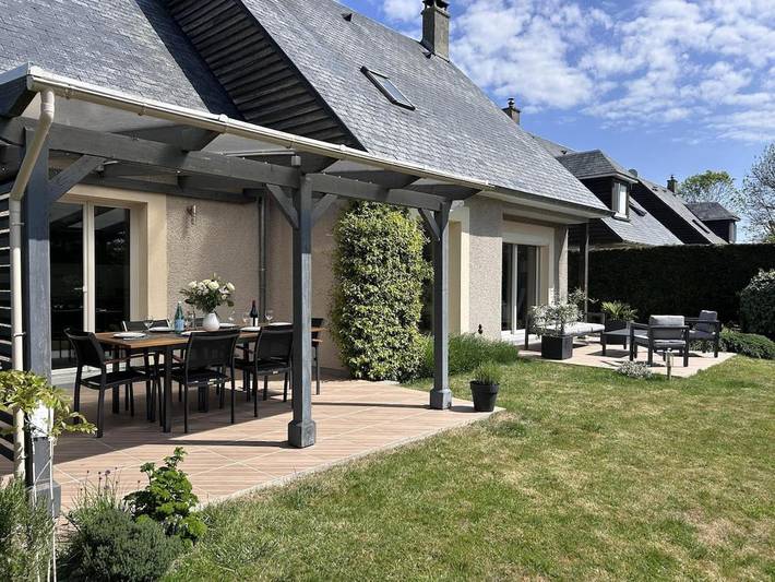 Ferienhaus für 6 Personen, mit Terrasse und Garten sowie Ausblick in Sotteville-sur-Mer